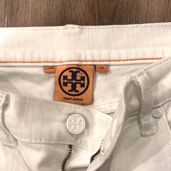 Tori Burch white jeans - size 28 - Picture 3 of 6